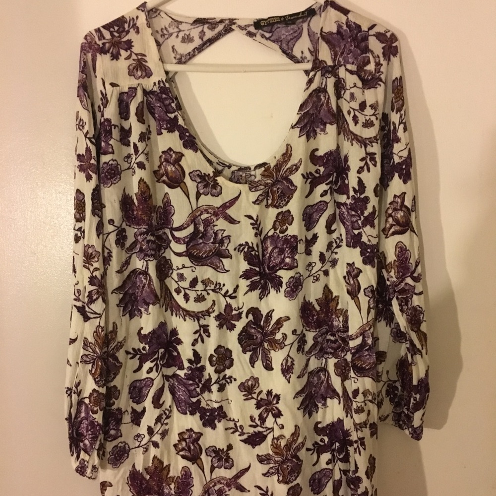 Floral long sleeved dress